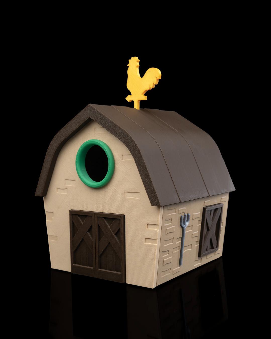 Charming Barn Birdhouse for Feathered Friends - Perfect Outdoors Decor & Gift