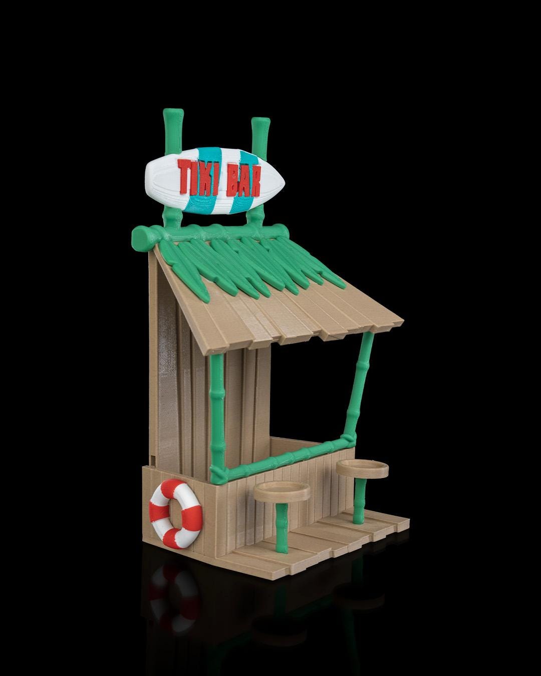 Tiki Bar Bird Feeder - Tropical Bird Feeder, Outdoor Bird Feeder, Whimsical Yard Art, Unique Gift