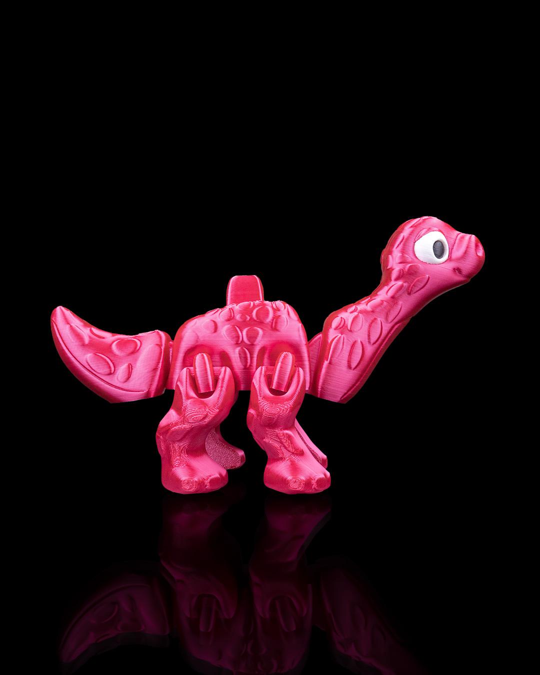Flexi Apatosaurus Dinosaur 3D Model | Poseable Dino Media Pack | Printable Design for Crafts, Gifts & Displays