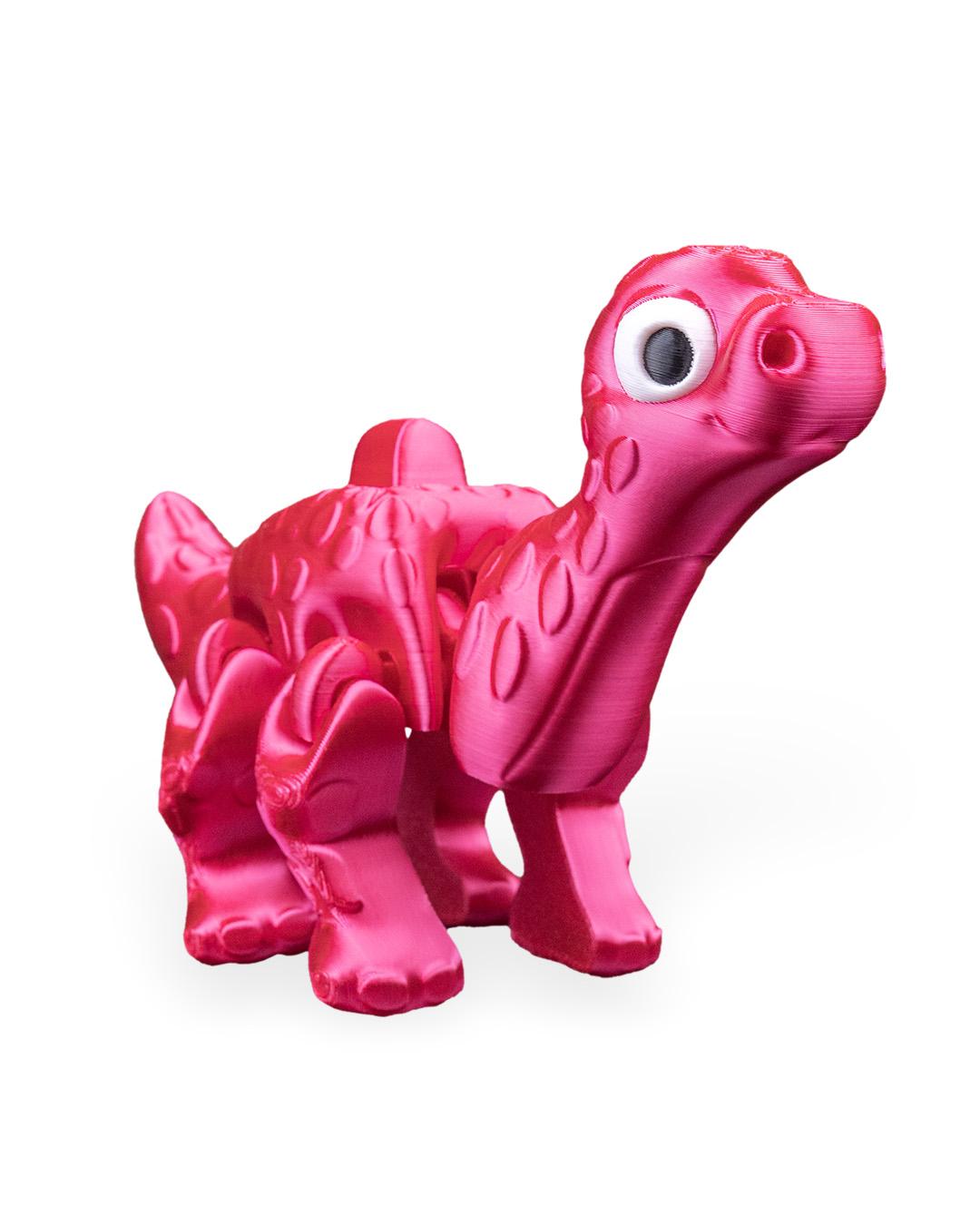 Flexi Apatosaurus Dinosaur 3D Model | Poseable Dino Media Pack | Printable Design for Crafts, Gifts & Displays