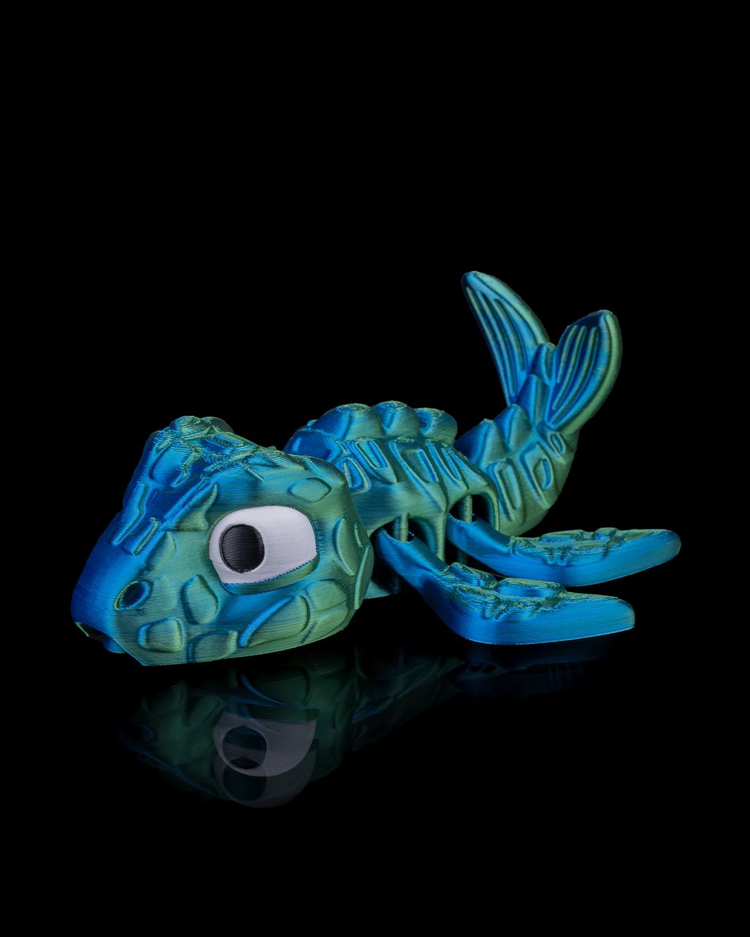 Flexi Mosasaur Dinosaur 3D Model | Printable Media Files | Poseable Sea Dino Toy for Gifts, Decor & 3D Printing Fun