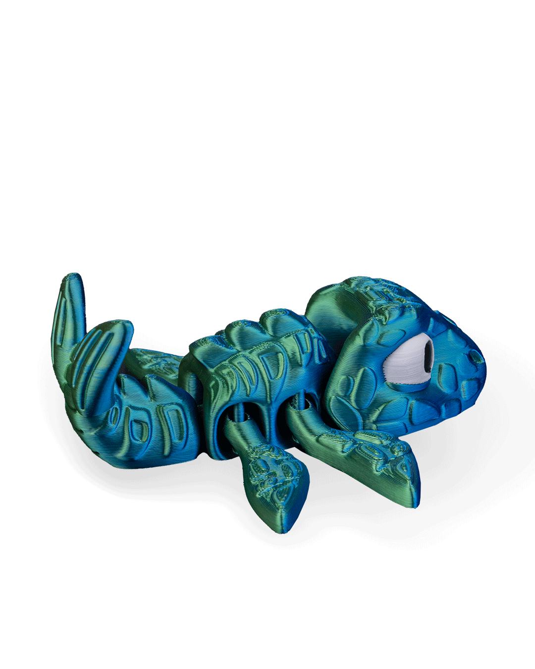 Flexi Mosasaur Dinosaur 3D Model | Printable Media Files | Poseable Sea Dino Toy for Gifts, Decor & 3D Printing Fun